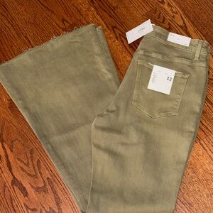 Vervet Sage/Olive Flare Jeans
